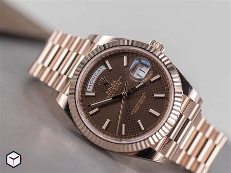 rolex day date chocolate diamond|Rolex Day-Date 40 228235.